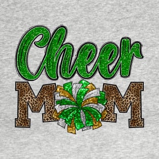 Cheer Mom -  Pom Pom - Green T-Shirt